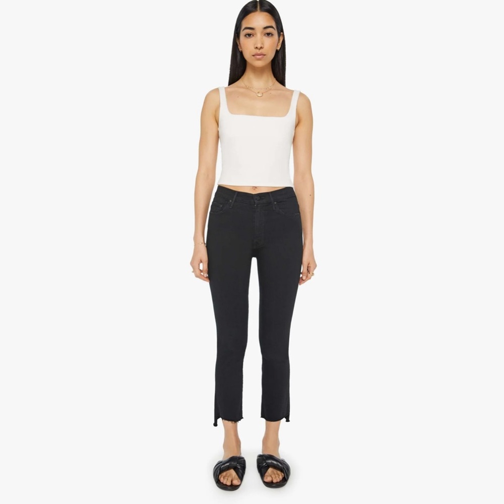 MOTHER Insider Crop Step Fray